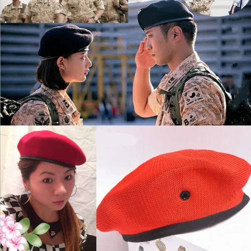 

Unisex Beret Men and Women Breathable Pure Wool Beret Hats Caps Special Forces Soldiers Death Squads Military Training Camp Hat