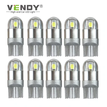 

10x W5W T10 3030 2SMD LED Clearance Lights Auto Interior Lamp Car 12V Side Width Bulb For peugeot 206 307 sw 407 508 406 301 308