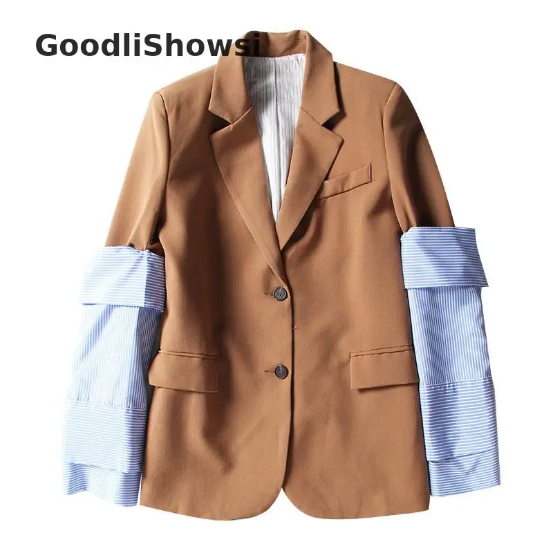 GoodliShowsi, уличная мода, комплекты из 2 предметов, платья, костюмы, съемный полосатый рукав, цвет хаки, костюм, топы+ сексуальное облегающее платье-комбинация