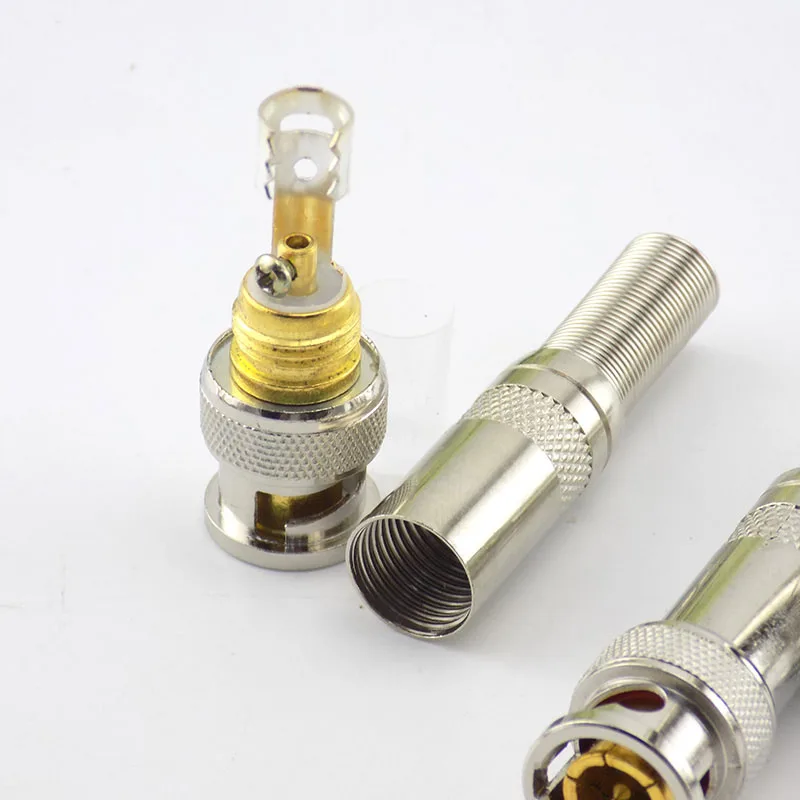 10 шт. BNC штекер к адаптеру закручивающийся коаксиальный RG59 кабель cctv аксессуары для видео камеры системы безопасности N11