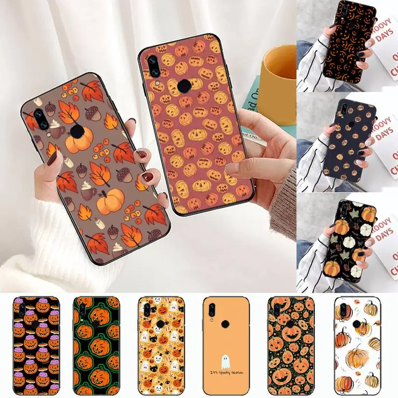 

Halloween pumpkin Phone Case For Xiaomi Redmi Note 4 4x 5 6 7 8 pro S2 PLUS 6A PRO