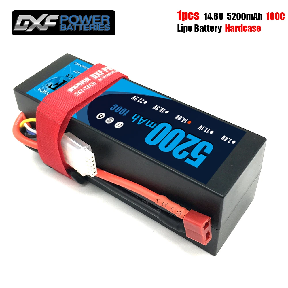 GTFDR 5200mAh 14 8 V 100C Lipo батарея для RC автомобилей 4S в твердом футляре с штекером Deans