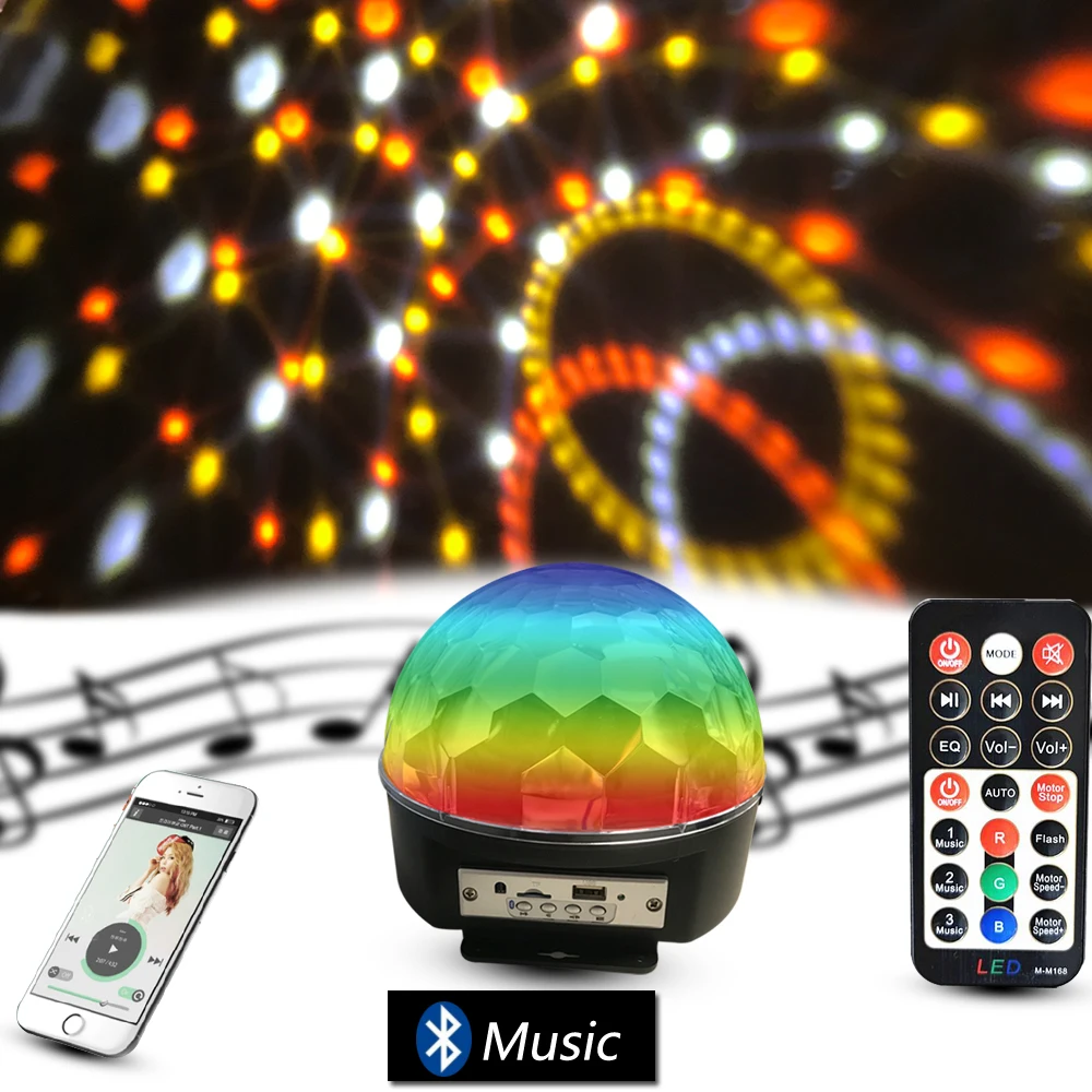 Голосовое управление Bluetooth MP3 плеер хрустальный магический шар пульт