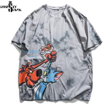 

Lindsey Seader Cartoon Jerry Cat Funny T Shirt 2020 Men Streetwear Hip Hop Short Sleeve Tshirts Male Fashion Tees Casual T-shirt