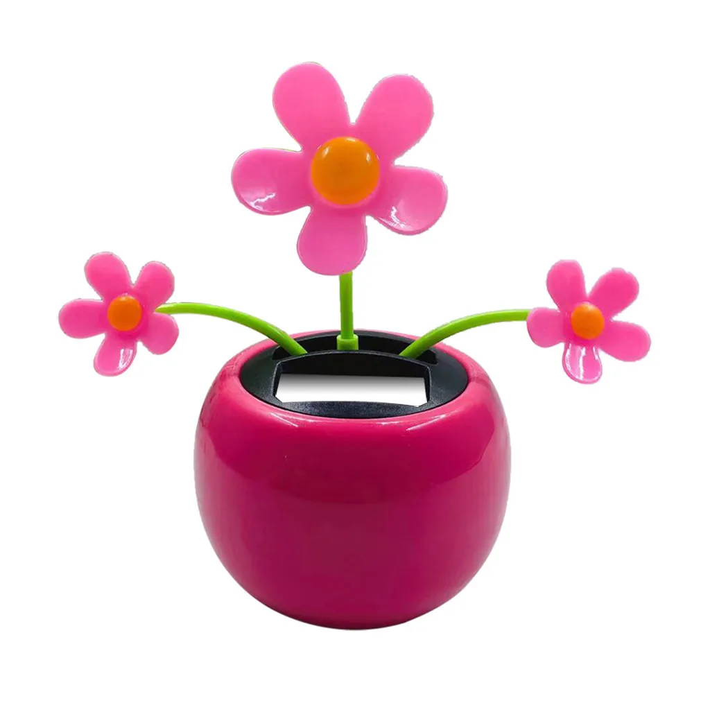 Солнечная игрушка мини Танцующий Цветок Подсолнух отличный подарок или украшение корабль в случайном цвете смешная игрушка 4,0 - Название цвета: C