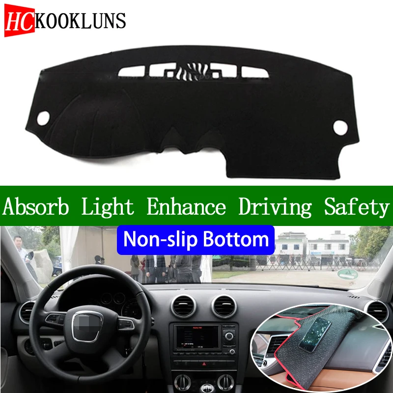 

For AUDI A3 2004 2005 2006 2007 2008 2009-2013 Non-slip Bottom Dashboard Cover Car Decals Car Stickers Interior Car Accessories