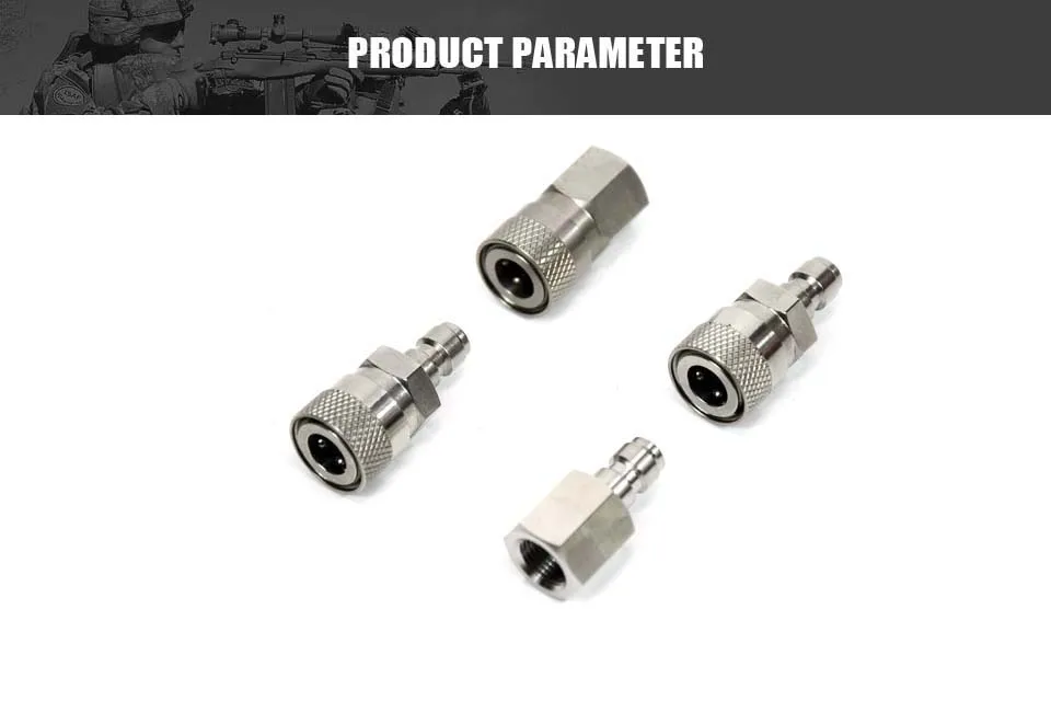 PCP AIRFOCE мужской быстроразъемный муфта из нержавеющей стали 300bar/4500psi