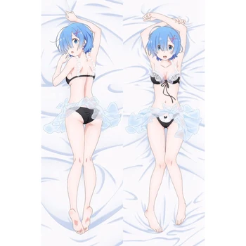 

Anime Dakimakura Re:Zero Rem Ram Emilia 2Way 160cm x 50cm Sexy Japanese Manga Body Hug Pillow Case Waifu Gift for OTAKU