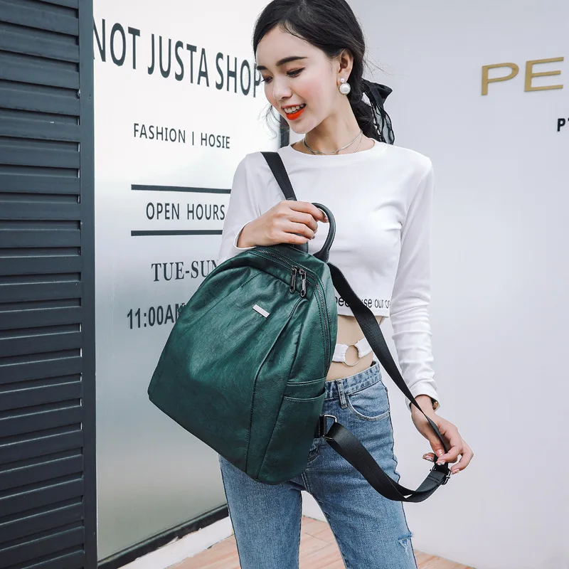 

Backpack Women's Korean-style 2018 New Style Large-Volume Multi-functional Backpack Lightweight Foldable Casual School Bag