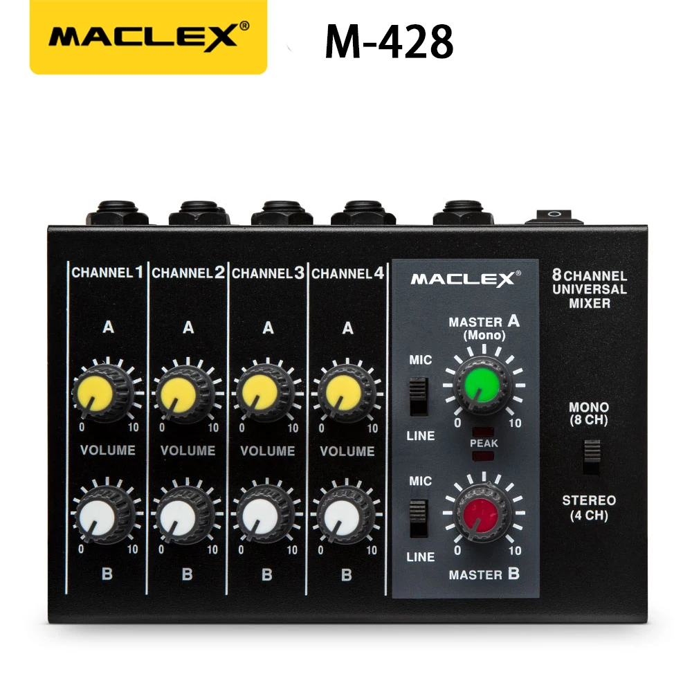 Ультракомпактный моноволоконный стереозвук Maclex M428 с низким уровнем шума 8