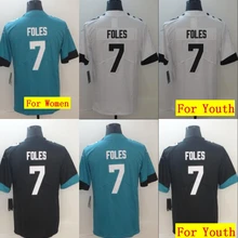 Все сшитые мужские wo Мужские Молодежные Детские Jacksonville Nick Foles 7 Джерси