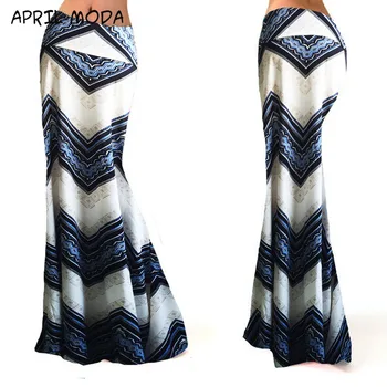 

Fashion Print Women's Half-length Hip Skirt High Waist Elastic Casual Irregular Hip Long Skirts 2020 Spring Summer New