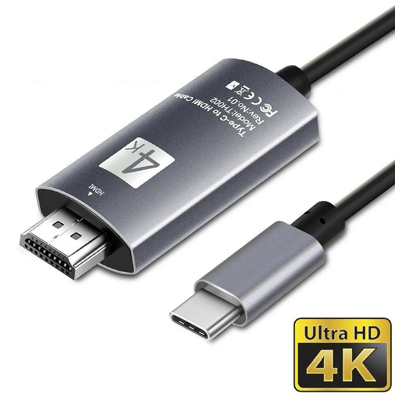 Кабель адаптер USB 3 1 Type C к HDMI V1.4 4K 30 Гц конвертер ТВ для Samsung S8 S9 S10|Кабели HDMI| |