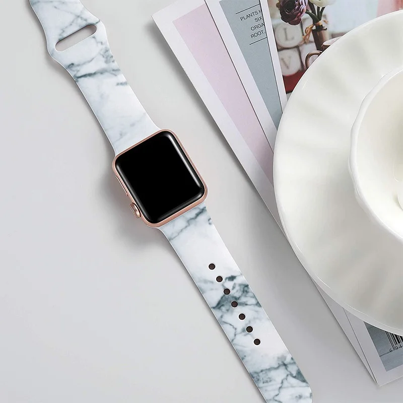 Ремешок для умных часов Apple Watch1234 поколения универсальный ремешок для умных часов Apple силиконовый ремешок 44 мм 42 мм 40 мм 38 мм - Цвет: C