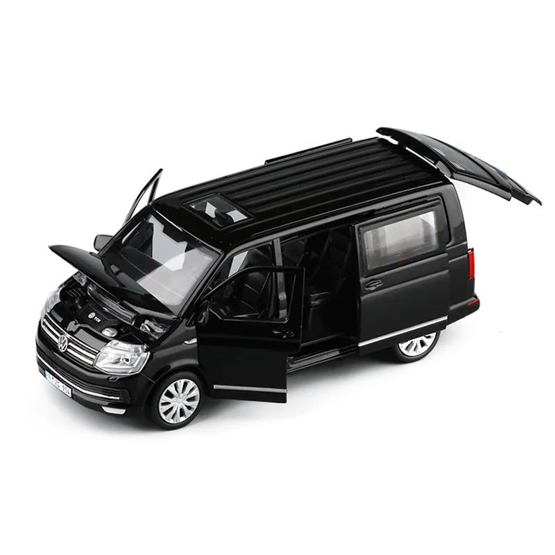 1:32 VW T6 MULTIVAN MPV имитационная модель игрушечного автомобиля из сплава, детские игрушки, подлинный коллекционный подарок для внедорожника
