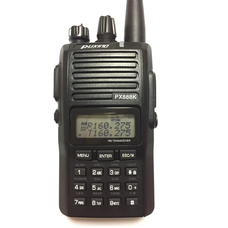 Двухдиапазонная портативная двухсторонняя радиостанция PUXING PX 888K 136 174 МГц и UHF 400