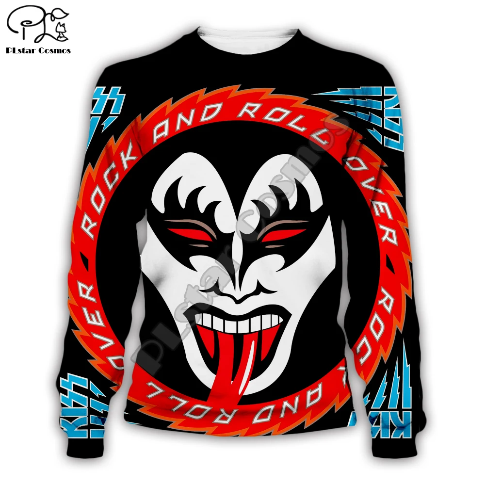 BAND KISS Rock& Roll All Nite вечерние 3D толстовки с капюшоном для мужчин и женщин, новая модная толстовка с капюшоном, пуловер с длинным рукавом, стиль-8