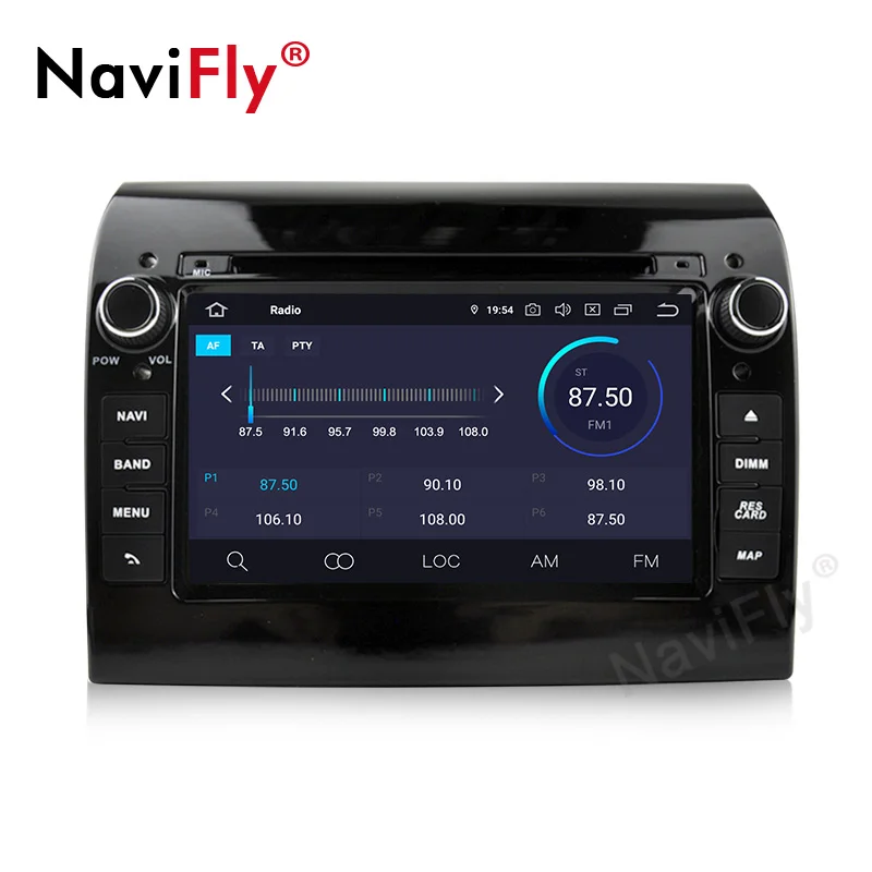 Sale NaviFly Android 9.0  Octa Core CAR DVD GPS navigation player For FIAT DUCATO car RADIO stereo player with WIFI support OBD DAB 4