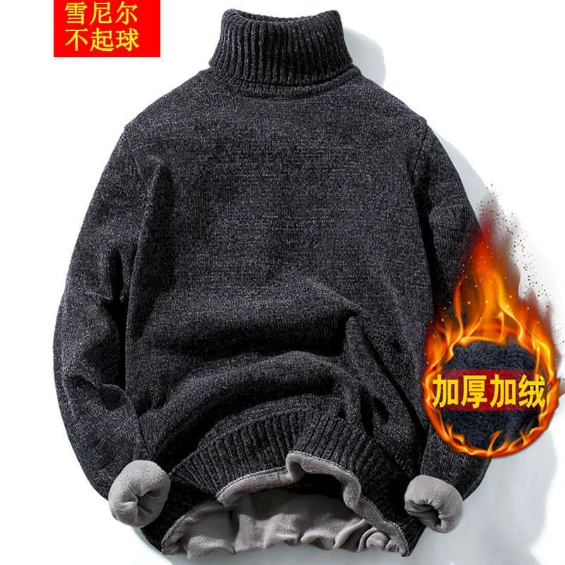 Warm Sweater Men's High Neck Bottoming Shirt Winter New Youth