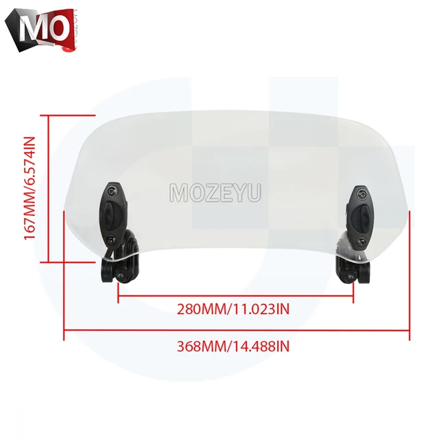 Motorcycle Windshield Extension Spoiler Windscreen Air Deflector For Suzuki VS 600 800 DL650 DL1000 DL250 V-STROM 650 1000 XT Big 1