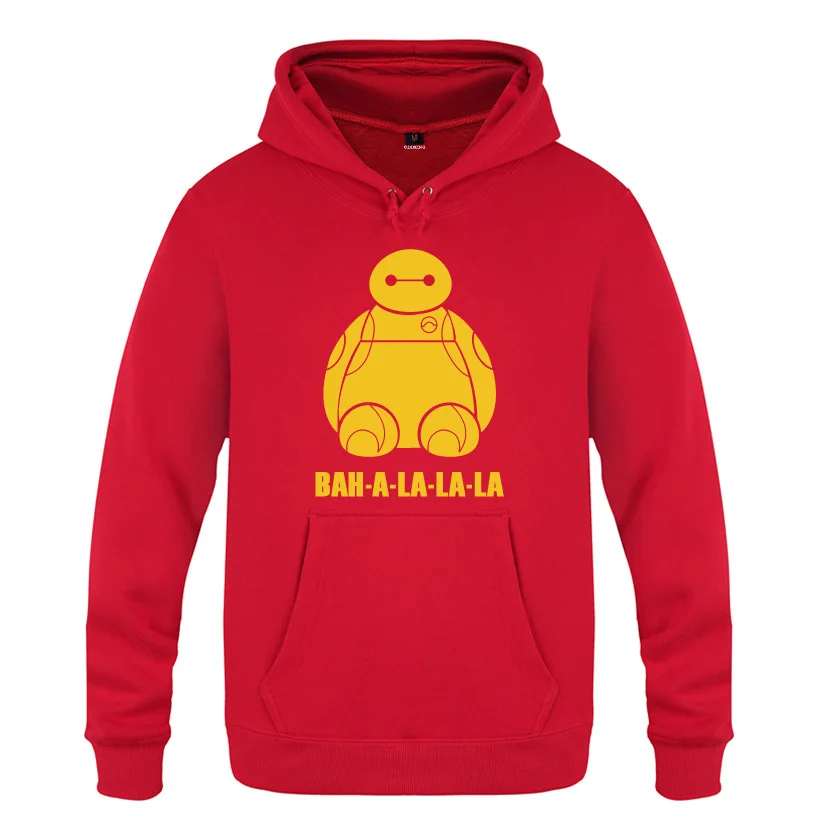 HOY HUAT BAYMAX BAH-A-LA-LA-LA Большой Герой 6 толстовки мужские мужские пуловеры флисовые толстовки с капюшоном - Цвет: HOY HUAT