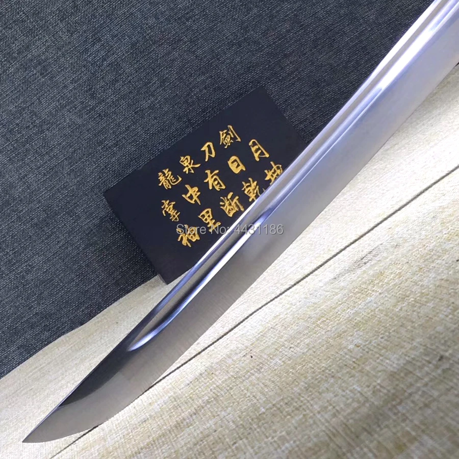 Hand-Forging Samurai Battle Knife Saber Full Tang High Carbon Steel Blade Sharp Cut Bamboo Japanese Dao Sword Katana