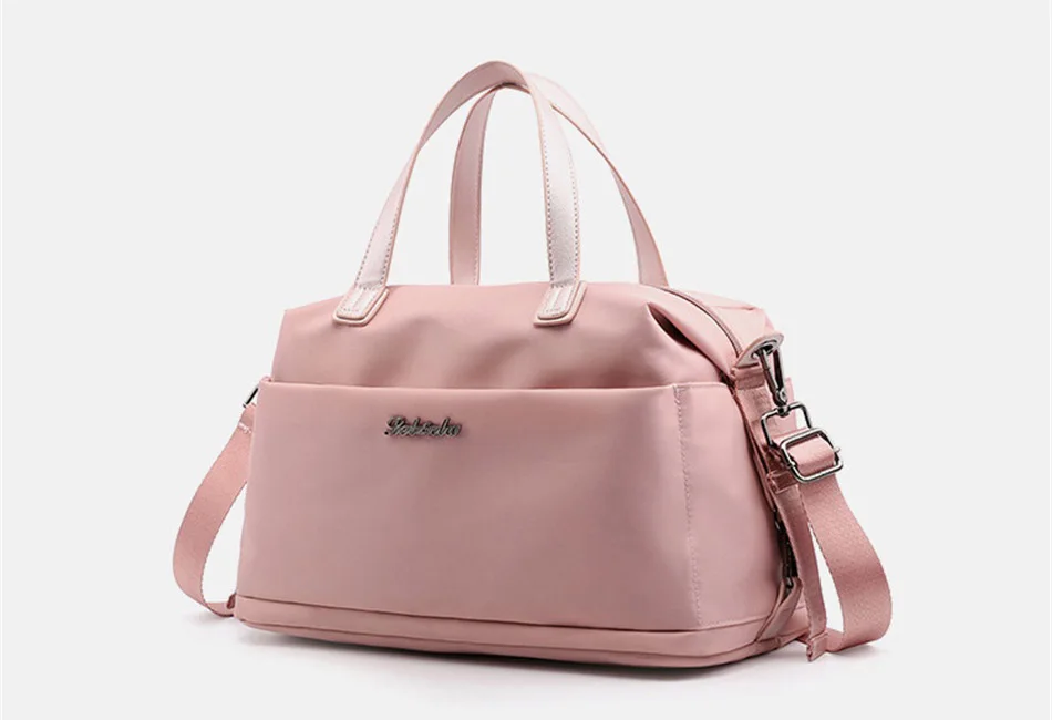 Outdoor Leisure Fashion Female Bag New Trend Fashion Simple Portable Single Shoulder Bag Waterproof Solid Color Nylon Female Bag