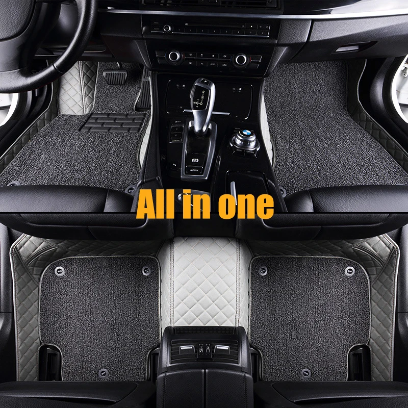 Пользовательские автомобильные коврики для Audi A4 B6 A6 C5 B8 A6L R8 Q3 Q5 Q7 S4 Quattro A1 A2 A3 A4 A6 A8 автомобильный Стайлинг автомобиля аксессуары коврик для ног - Название цвета: Gray