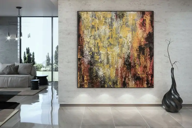 Large Modern Wall Art Painting Abstract wall art oil hand painting xl abstract large decor Free Shipping | Дом и сад