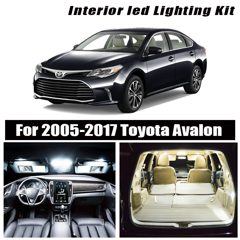Для 2005 2017 Toyota Avalon белые автомобильные аксессуары Canbus без ошибок светодиодный