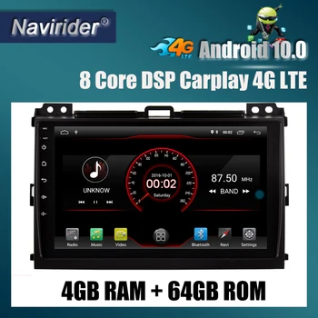 

Built in 4G Lte car Intelligent navigation tape recorder 10 android car gps radio multimedia player for toyota PRADO 2006 2010