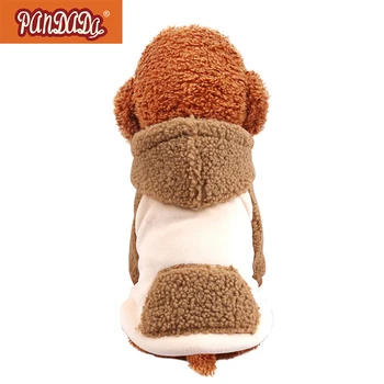 

Fleece Dog Hoodie Winter Warm Pets Jacket Coat Puppy Clothing For Small Medium Pet Outfit XS-XL