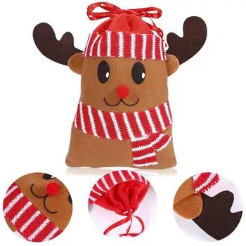 

Hemoton 12PCS Christmas Treat Candy Bags Cartoon Hanging Bags Small Christmas Tree Decorations