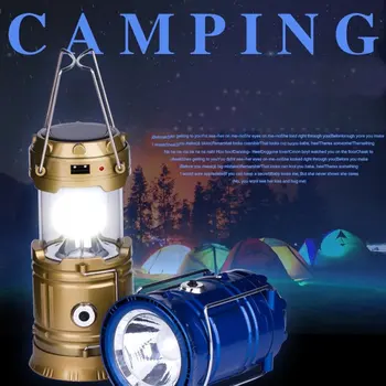 

Multifunctional Lantern LED Solar Powered USB Charging Camping Light Camping Supplies Tent Light Camping