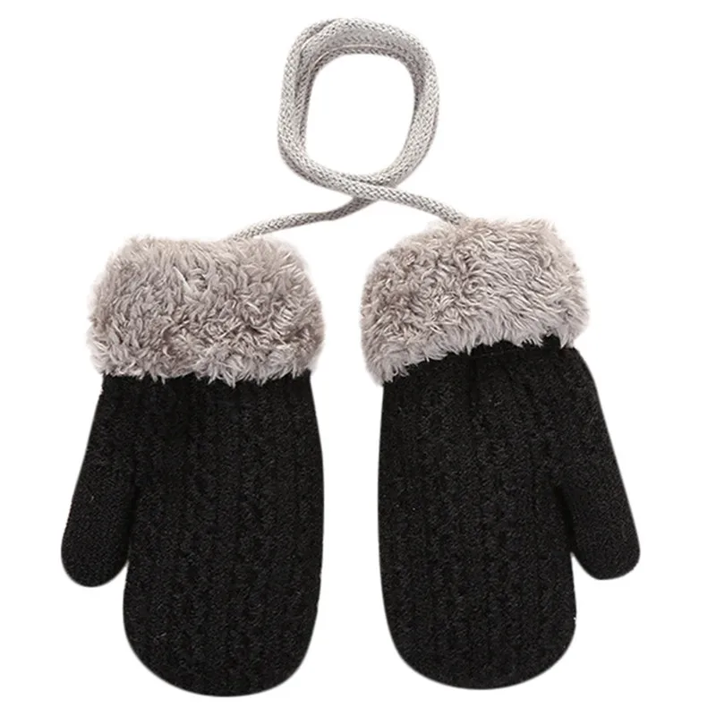 kids gloves Toddler Baby Girls Boys Outdoor Winter Patchwork Keep Warm Mittens Gloves  #4AA14 (2)