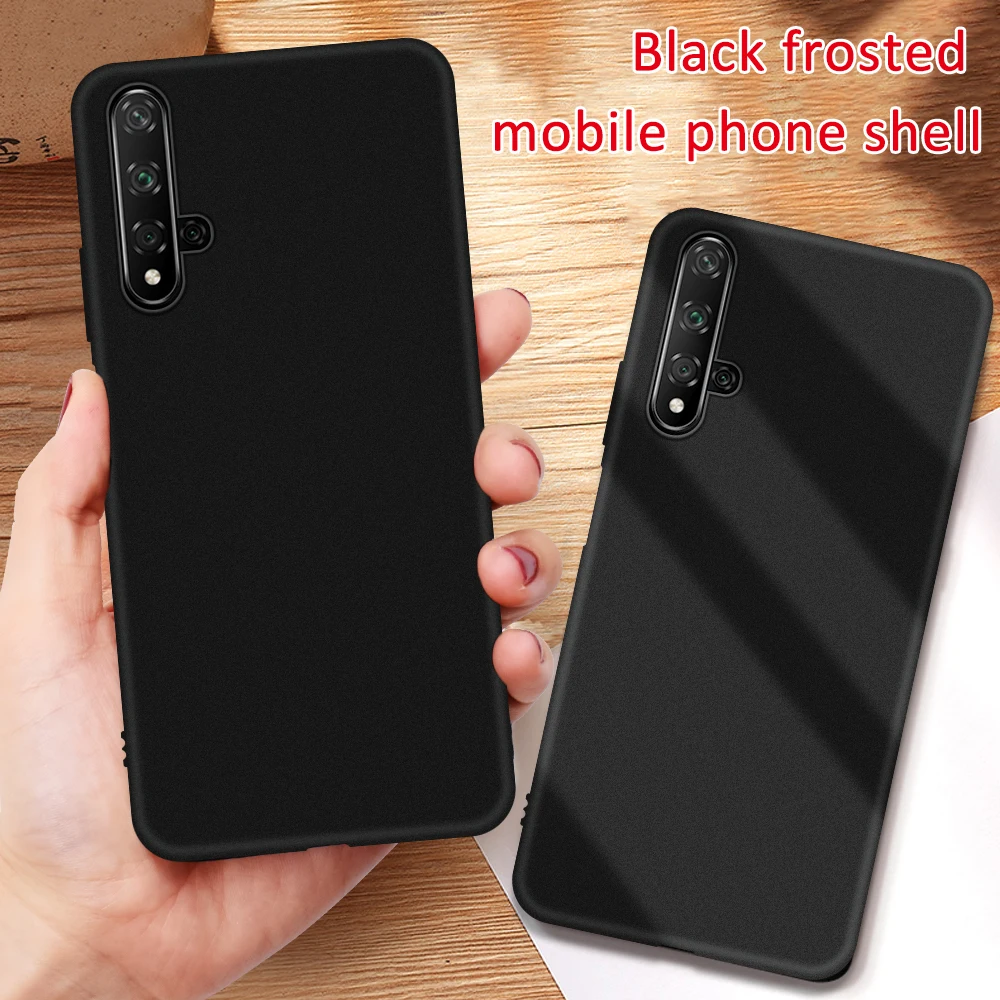 Черный чехол ТПУ для Huawei Honor 9X 20 V30 Pro 10i 20i 20S 9 8 Lite 10 8X 7X 8S V20 Magic 2 Note Nova 5T |