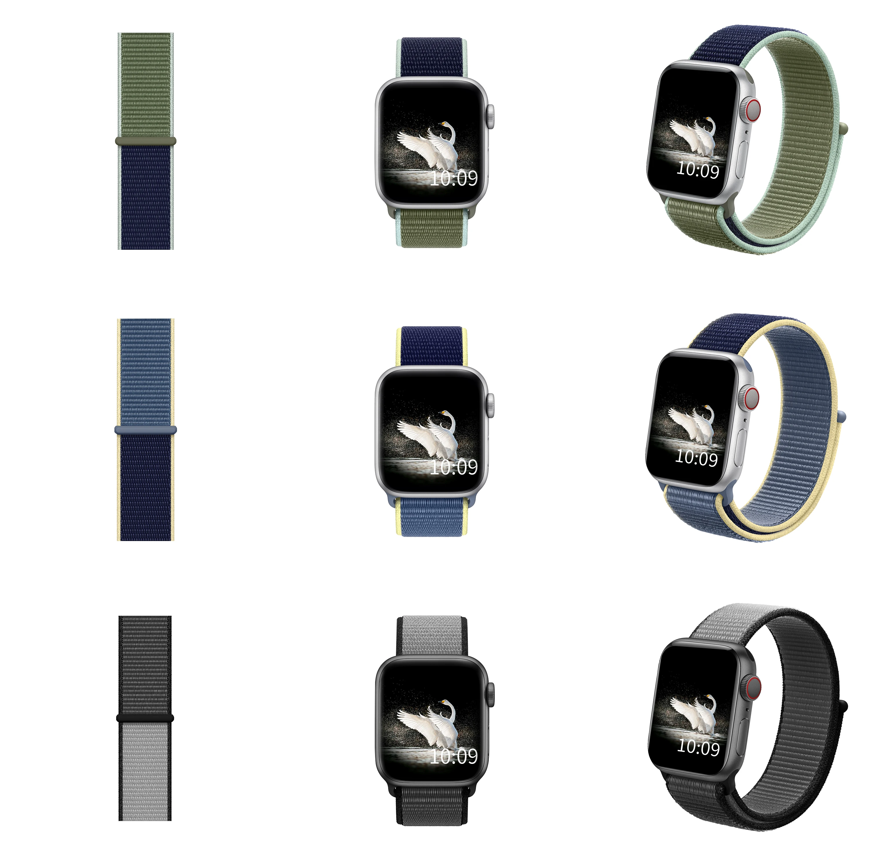 DIMU ремешок для наручных часов Apple Watch Series 5/4/3/2 38 мм 42 мм нейлон из мягкой дышащей ткани сменный ремешок для наручных часов iWatch, версия спортивный ремешок для часов 42 мм 44 мм
