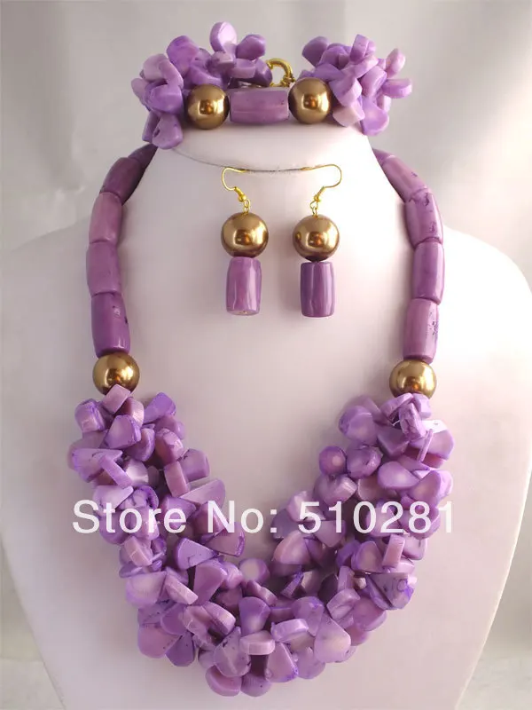 2019-9-12#  Nigerian Beads Necklace, African Wedding Coral jewelry set
