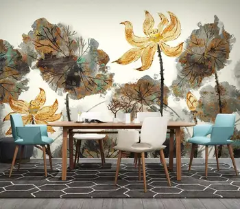 

[Self-Adhesive] 3D Lotus 183540 Wall Paper mural Wall Print Decal Wall Murals