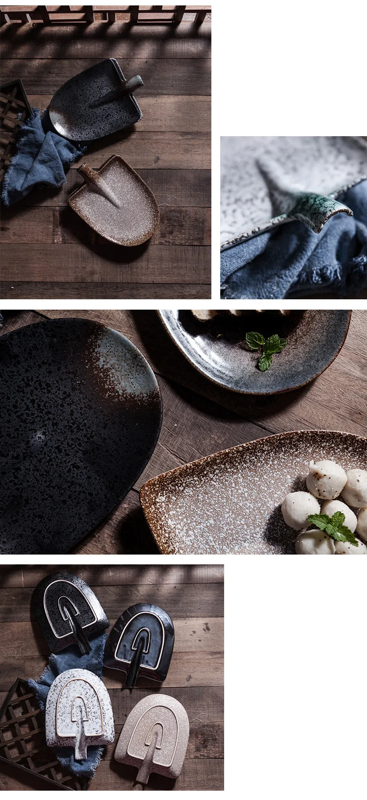 Япония и Южная Корея индивидуальная форма мраморный узор керамическая тарелка посуда для отеля домашний стейк суши закуски декоративная тарелка