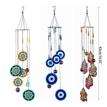 

Windchimes Rainbow Maker Window Hanging Suncatcher Fengshui Wind Chimes Decoration for Patio,Balcony,Garden