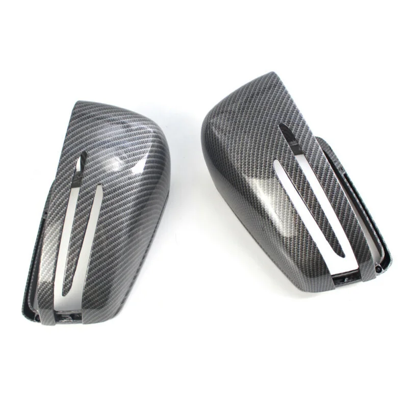 

Car Auto Black Rear View Side Mirror Cover Trim For Mercedes-Benz W212 W204 W221