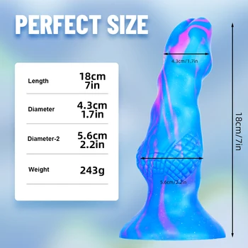 Colorful Animal Dog Dildo Massage Anal Sex Toys For Men Women Fake Penis Consoladores Femenino No Vibrator Anal Dildos Sexshop 4