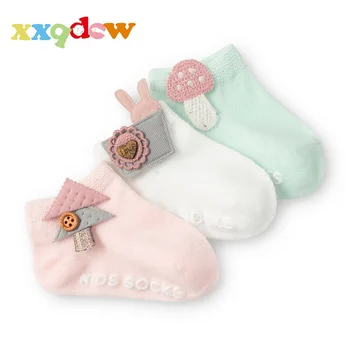 

3 Pairs / Lot Cartoon Socks Baby Cotton Socks Anti slip Boys Girls Accessories Decorative Infants Newborn Socks Baby Clothing