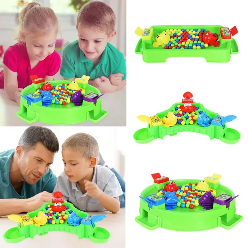 Детские лягушки едят бобы настольная игра интерактивный Досуг мозговые упражнения интересные родитель-ребенок головоломка игрушка случайный