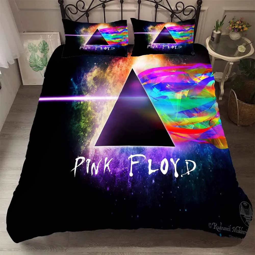 

BEST.WENSD Pink black duvet cover super king 12 size bedset Geometric pattern 2-3pcs/set quilt cover+pillowcases bed cover set
