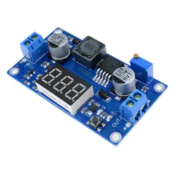

XL6009 Digital Boost Step Up Power Supply Module DC-DC Adjustable Step-up Power Supply Module with LED Voltmeter Display 400K