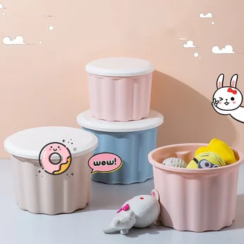 

Storage Stool Toy Storage Box Laundry Soap Foot Bucket Bathroom Stool Change Shoe Stool Dormitory Storage Student Stool