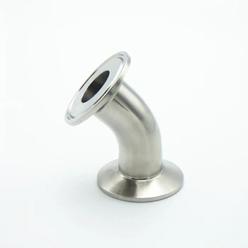 

1-1/2" 38mm OD 304 Stainless Steel Sanitary Ferrule 45 Degree Elbow Pipe Fitting For Homebrew Beer Brewing Fit 1.5" Tri Clamp
