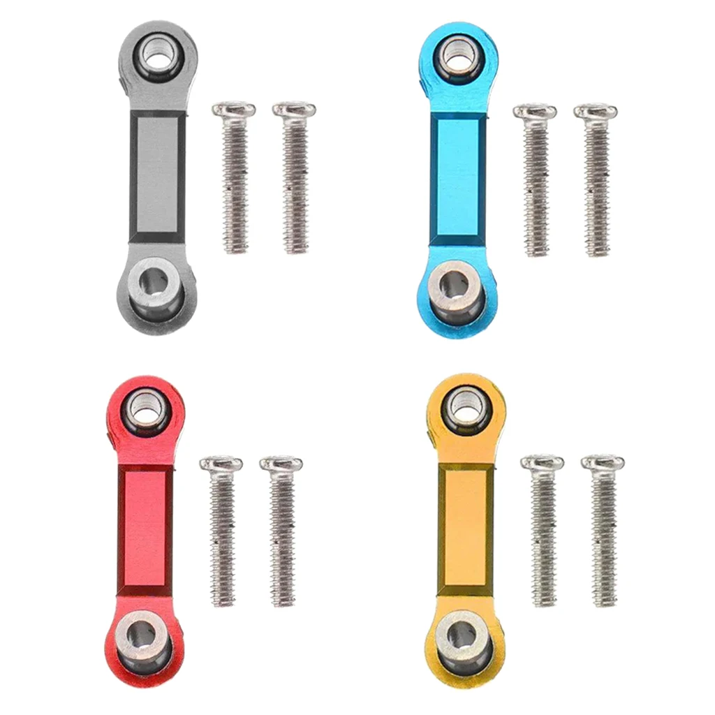 Fit for Wltoys 1/18 RC Model Car Parts Metal Linkage Servo Pull Rod Steering Tie Rod Set with Screws
